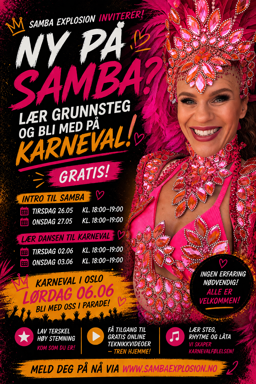 Gratis introduksjon til samba – perfekt for nybegynnere